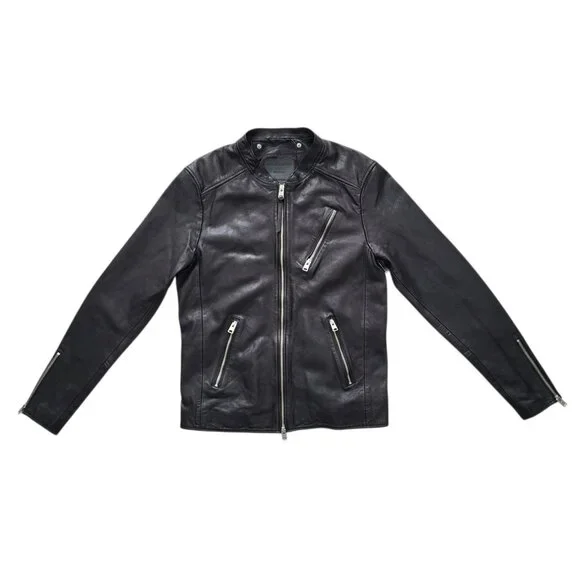 All Saints Jackets Coats Allsaints Harwood Leather Jacket In